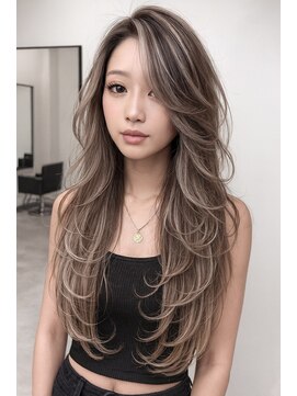 ストゥー(StueW.) コントラストハイライト40/髪質改善/バレイヤージュ/ブリーチ