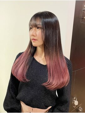 サクラ オモテサンドウ(SAKURA) 自然な繋がりのグラデーションカラー/髪質改善/ダブルカラー