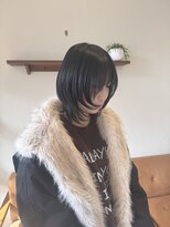 アフェクション 大曽根店&nbsp;ハッシュカット×ダークグレー