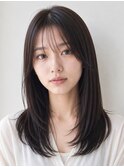 ダークパープル/ナチュラルショート/夏のヘアアレンジ/天王町