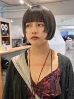 マカロニコースト(macaroni coast)&nbsp;前髪ありミニボブ丸みボブ姫カットステップカットショートボブ