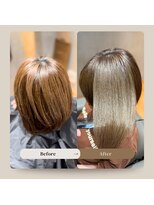 ミネル(Minel) 【ダメージを抑えて艶やかな髪へ】髪質改善カラー