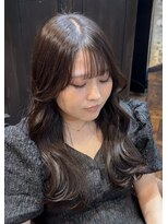 モナン 新宿(Monan) 小顔サイドバング×セミロングレイヤー