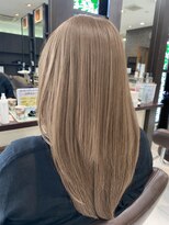 クリック 鎌取店 【ブリーチレス】ミルクティーベージュ