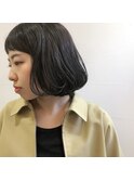 グレージュミニボブ