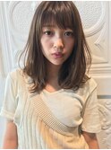 【GARDEN KOMAKI】毛先ワンカールパーマにフォギーベージュ