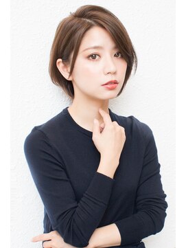 モニカ 西宮北口(Monica) 大人かわいいグレージュ小顔ナチュラルショートボブ