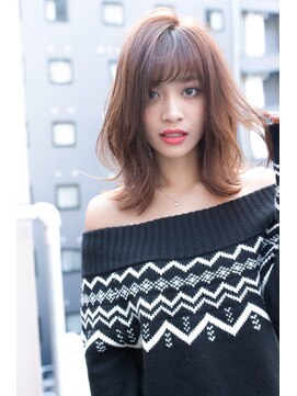 クラン(clan) 大人 美髪小顔 ミディアム ナチュラル ブラウン