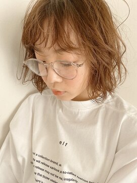 フィルムス 銀座(FILMS) レイヤーカット/デザインカラー/ウェットヘア/オリーブベージュ