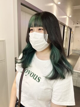 ゲーム 原宿店(GAME) インナーカラー/ダブルカラー/ミルクティーベージュ/ボブ