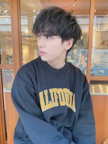 ルービック 和歌山(Rubik's)&nbsp;波巻きスパイラルパーマ/暗髪/20代30代メンズ人気