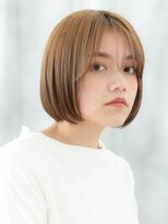 ドクターズサロン LAB 小山店&nbsp;透け感前下がりボブ外国人風ハイトーンカラーe小山20代30代40代
