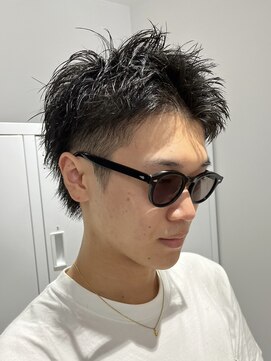 ラヴィズムバイフィフス(LUVISM by fifth) ビジネスショートメンズマッシュツイストパーマツーブロック