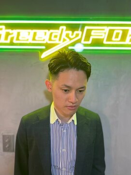 グリーディーフォックス 三軒茶屋(GreedyFOX) 波巻き/マッシュパーマ/ウルフ/ハイライト<理容室>三軒茶屋