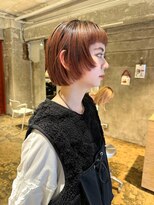 ハマモト&nbsp;前上がりボブ/オレンジベージュ