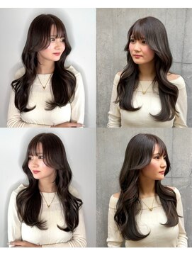 ワン バイ ジエクト(One by The Ect) 【王道モテヘア】上品な色気レイヤーロング＆まろやかベージュ