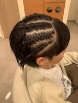 アメイジングヘアー 千歳店(AMAZING HAIR) キッズダンスアレンジ/ショートヘアアレンジ/裏編み込み