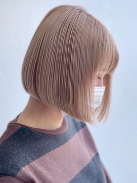 エニ 自由が丘(ENi) 黒髪/グレーベージュ/レイヤーロング/前髪パーマ[自由が丘駅]