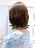 Say.切りっぱなしボブカーキベージュくびれボブ表参道青山原宿