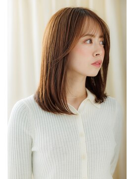 カバーヘア ブリス 戸田公園西口店(COVER HAIR bliss) オレンジベージュエアーストレートワンカールZ戸田公園30代40代