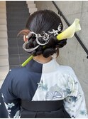 【あきら】ヘアセット卒業式袴着付けパーティーヘア