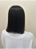 髪質改善ストレート/ミディアムボブ/トリートメント