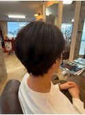 大人ショート/白髪ぼかし
