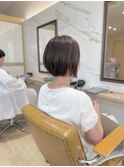 大人軽めボブ×前下がり＊