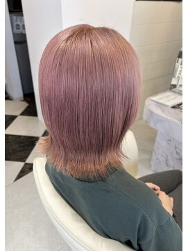 髪屋 紬 ピンクベージュ／ダブルカラー
