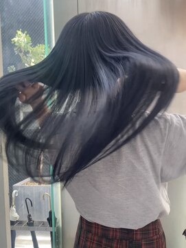 シェリ ヘアデザイン(CHERIE hair design) 《suu.02》blue black × COREME treatment