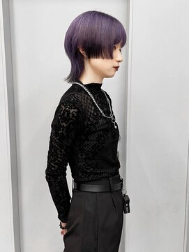 ヴァーディ オモテサンドウ(Vardy omotesando) mash/ムラサキ 毛先カラー 落とせる黒