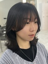 ビューブルー 亀戸錦糸町(VIEW BLUE)&nbsp;◎小顔前髪顔まわり暗めカラーくびれロングミディアム