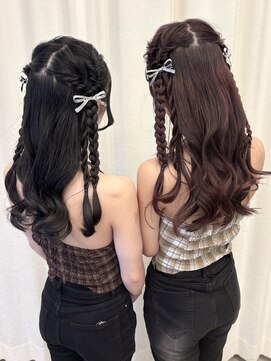 ボタン ハカタ(VOTAN hakata) 【votan sanae】双子アレンジ/ツインアレンジ/liveヘアメ