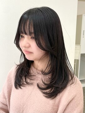 ワンカールで可愛い 韓国レイヤー♪ 韓国ヘア/池袋/セミロング