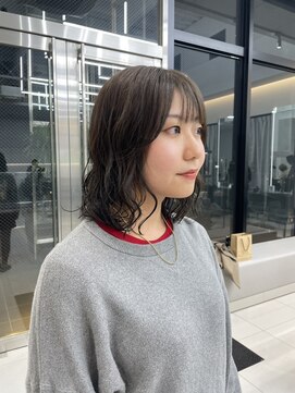 ザザ ZA/ZA 茗荷谷 ゆるパーマ/ミディアムパーマ/透明感グレージュ