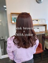 セレスト 福岡天神店(CELESTE)&nbsp;＊艶感イノアカラー×ピンクブラウン＊