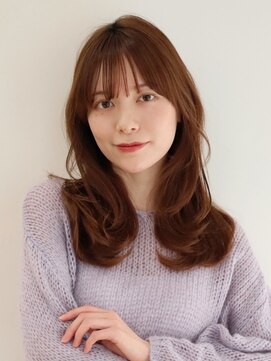 アース 小禄店(EARTH) ショコラブラウン/顔周りカット/大人ガーリー