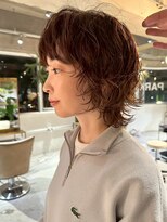 パーク(PARK)&nbsp;ウルフパーマレイヤーパーマデザインパーマ顔周りデザイン