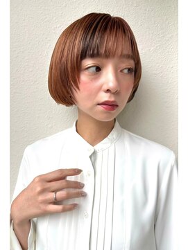 COVER HAIR ACADEMY 北浦和【カバーヘア アカデミー】北浦和西口店【4/6 OPEN(予定)】 ショートボブ/インナーカラー/オレンジカラー透明感カラーp