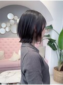 ココアベージュ/オリーブグレー/小顔/レイヤーボブ/大阪/梅田