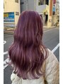 インデックスヘアーユー 錦糸町店(in'dex hair - U)&nbsp;ケアブリーチ×ピンクバイオレット［ブリーチ/ダブルカラー］