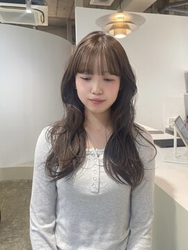 フィット ヒュー 千葉(fit hue) ワンホンレイヤー/ミルクティーブロンド/ダークブルー/千葉