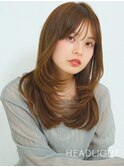 ミディアム大人レイヤー小顔イメチェン似合わせウルフくびれ韓国