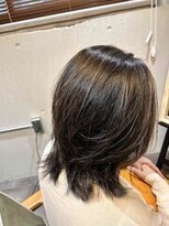 アフィックスヘア 葛西店(affix hair)&nbsp;ふんわりクラゲ外はねミディ