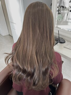 ヘアーアイスカルテット(HAIR ICI QUARTET) ブリーチなしカラー/似合わせレイヤーベージュ×韓国ヘア