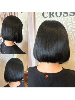 クロス(CROSS)の写真/【芦屋川1分/白髪染め】地肌と髪に優しいヘナ・オーガニックカラーで艶とハリのある美しい仕上がりに◎