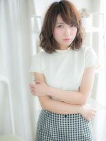 モッズヘア 越谷(mod's hair)&nbsp;斜めバングくせ毛風耳かけくすみカラー越谷20代30代40代ａ !