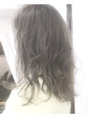 【Marl外国人風カラー】ブルージュカラーのセミディスタイル
