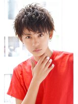 リップスヘアー 銀座(LIPPS hair) ラフラーズサイドパートショートクラウドマッシュ