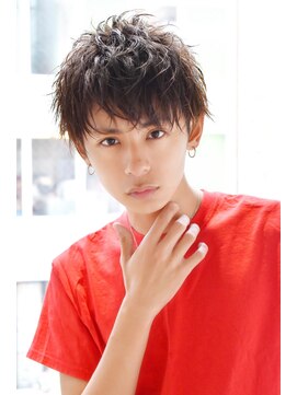 リップスヘアー 銀座(LIPPS hair) ラフラーズサイドパートショートクラウドマッシュ